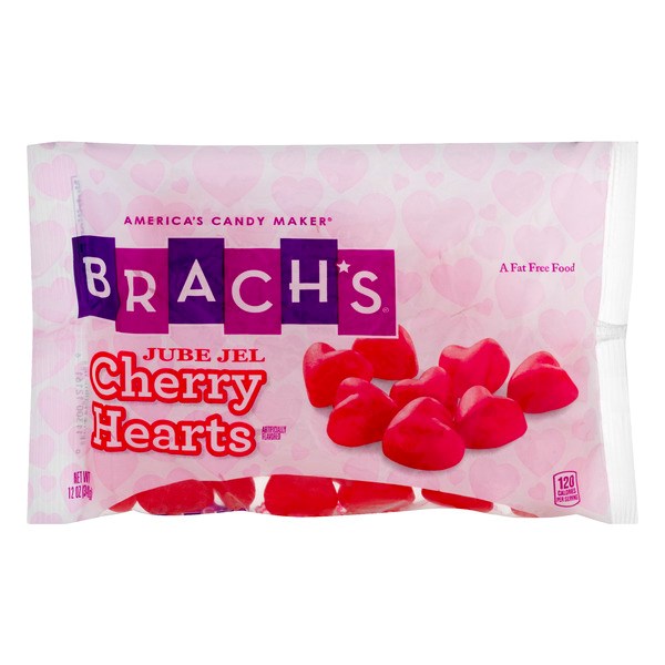 Brachs Jube Jel Cherry Hearts 12oz/340g