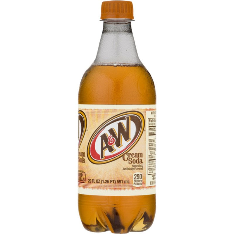 A&W Cream Soda btl 20floz/591ml