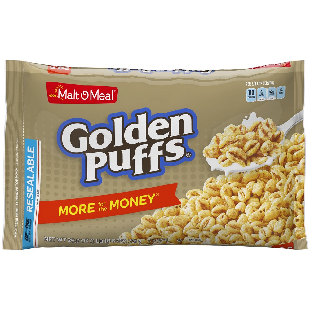 Malt O Meal Golden Puffs 26.5oz/751g