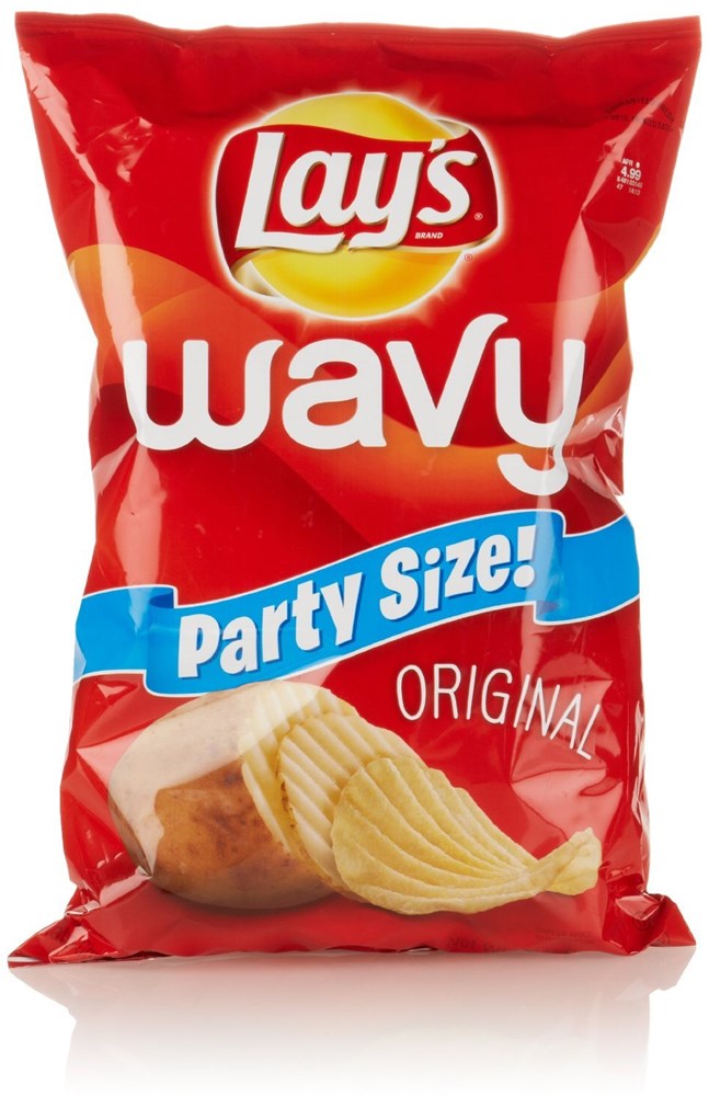 Lays Wavy Original Party Size 13oz/368.5g Best Before Sep/22