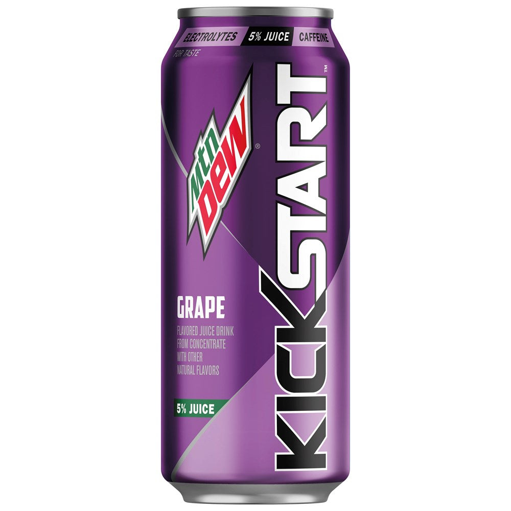 Mountain Dew Kickstart Midnight Grape 16floz/473ml