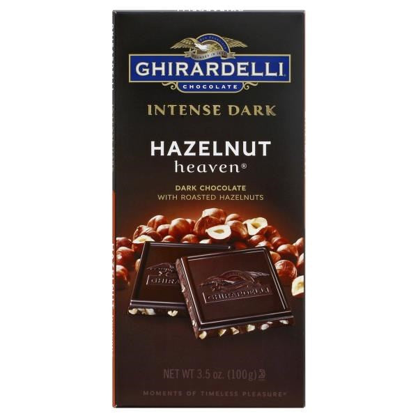 Ghirardelli Intense Dark Chocolate Hazelnut Heaven 3.5oz/100g