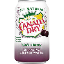 Load image into Gallery viewer, Canada Dry Seltzer Water Black Cherry can 12floz/355ml
