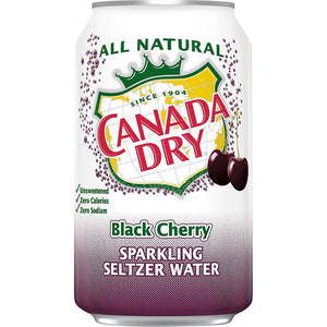 Canada Dry Seltzer Water Black Cherry can 12floz/355ml