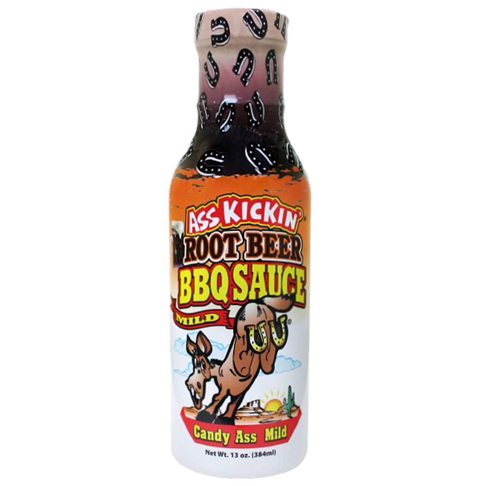 Ass Kickin Root Beer BBQ Sauce Mild 13oz/384ml (Best Before 16 Nov 2023)