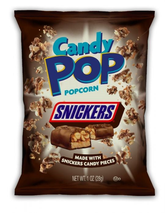 Candy Pop Popcorn Snickers 1oz/28g     8358