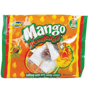 Jovy Revolcado Mango Chili Covered Lollipop 10PK