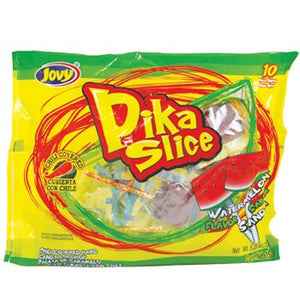 Jovy Pika Slice Watermelon Chili Covered Lollipop 5.29oz