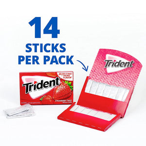 Trident 14 stick Gum - Strawberry