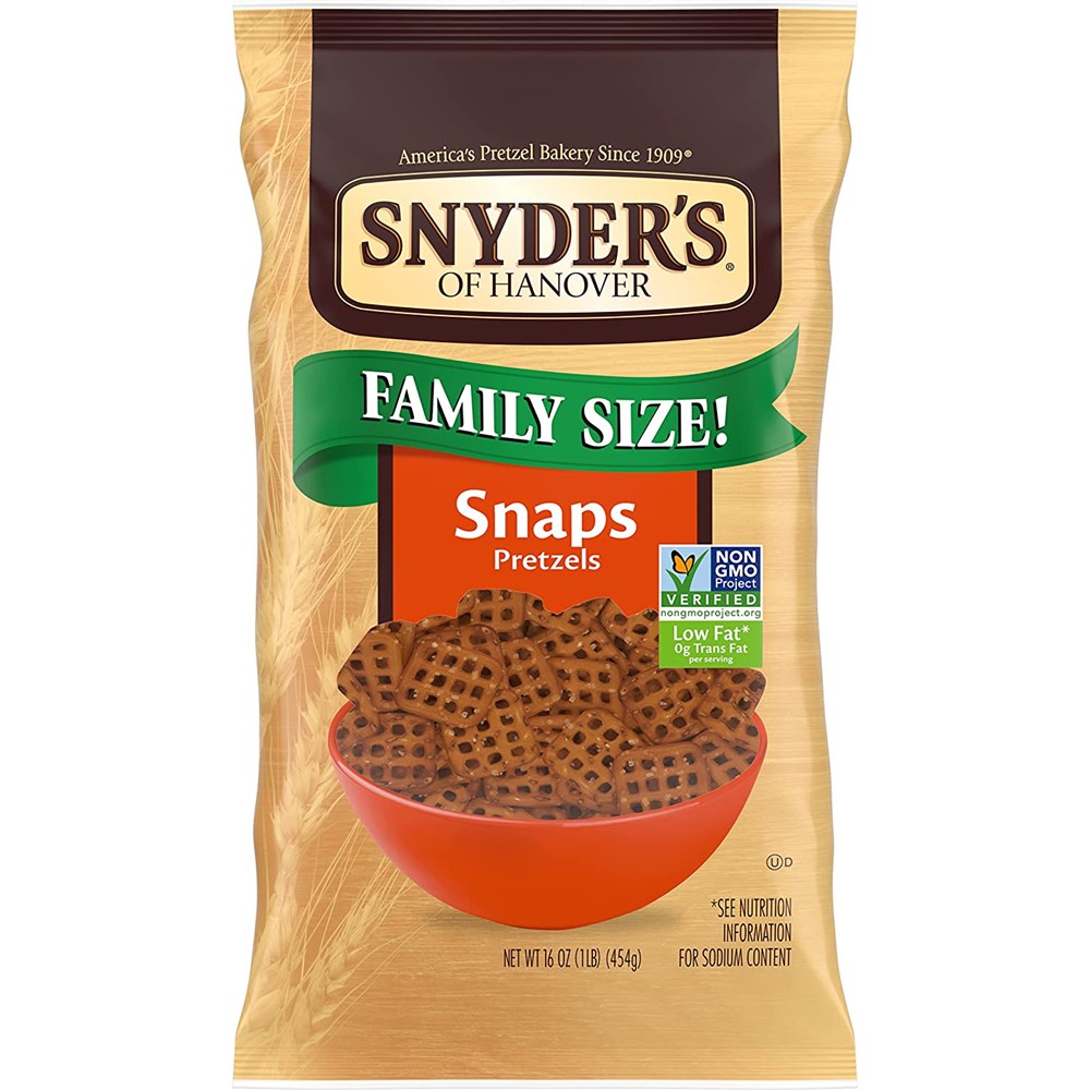 Snydners FS Snaps Pretzels 16oz/454g