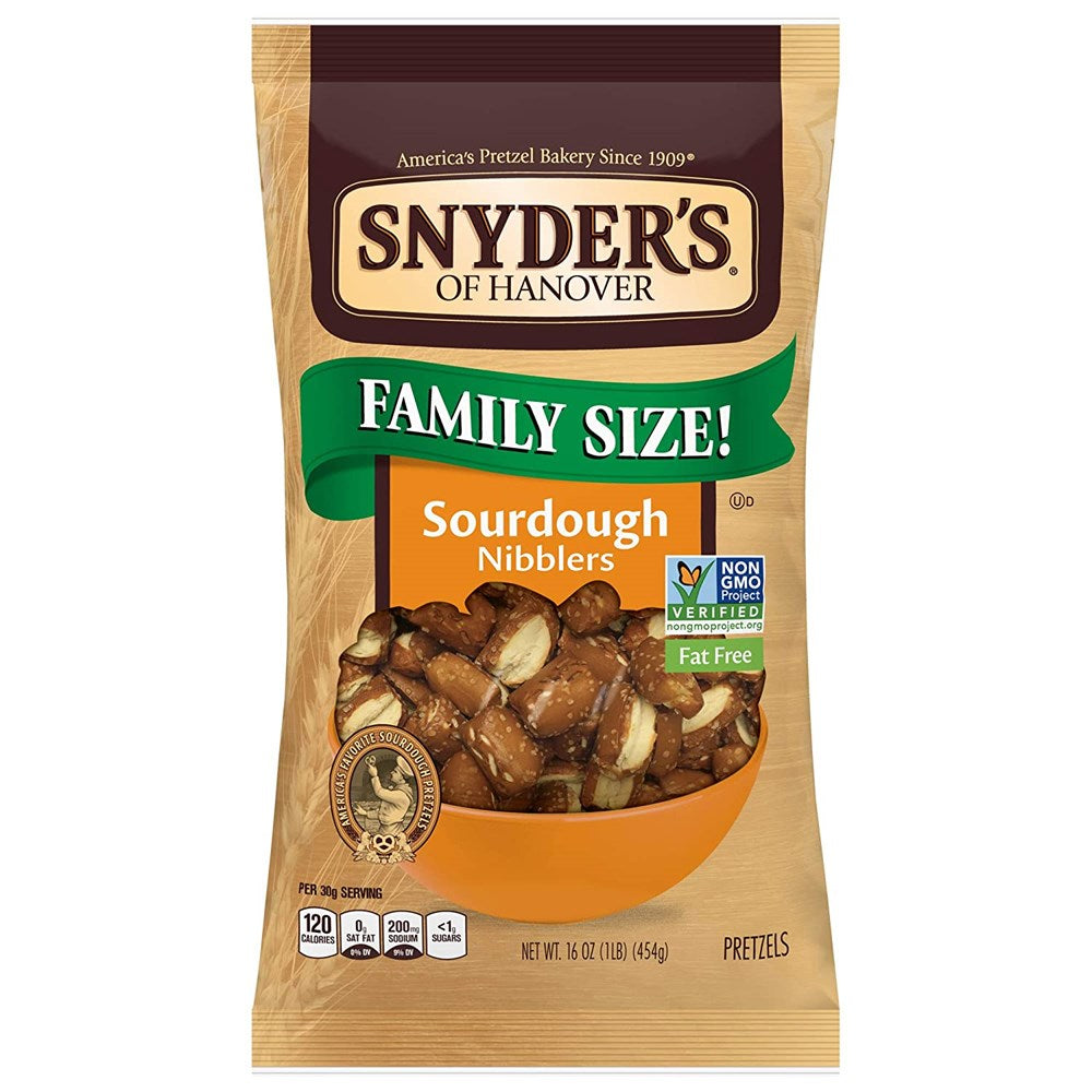 Snyders FS Sourdough Nibblers Pretzels 16oz/454g