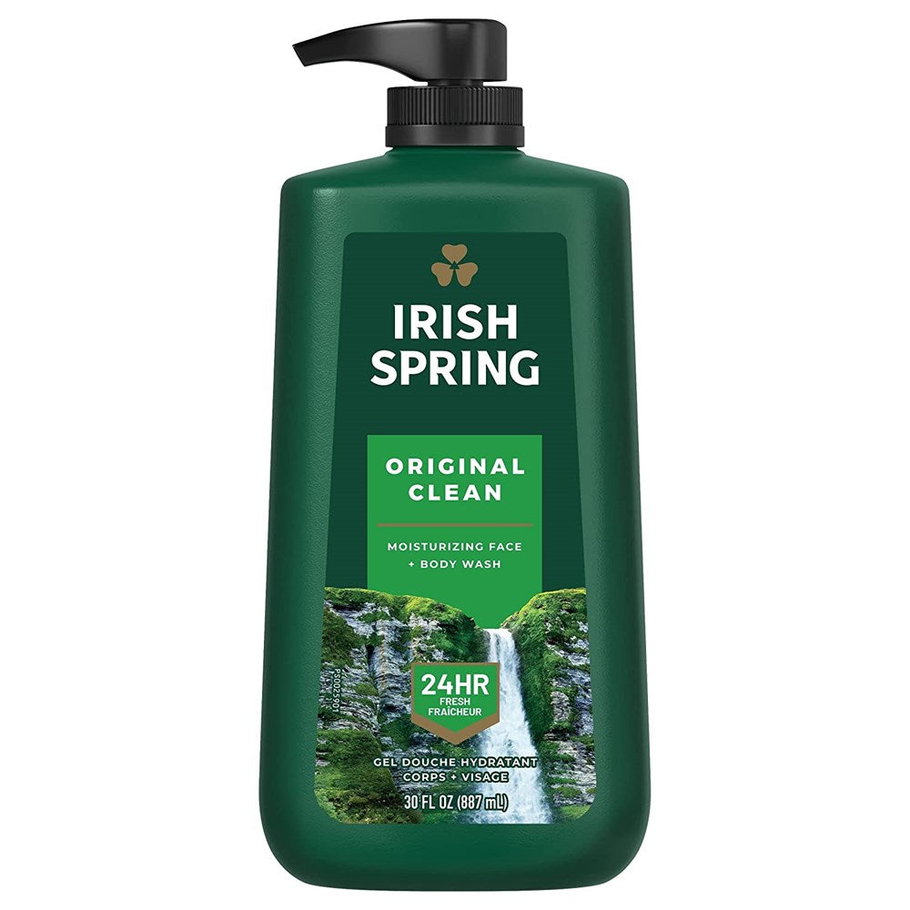Irish Spring Original Clean Body Wash 30floz/887ml