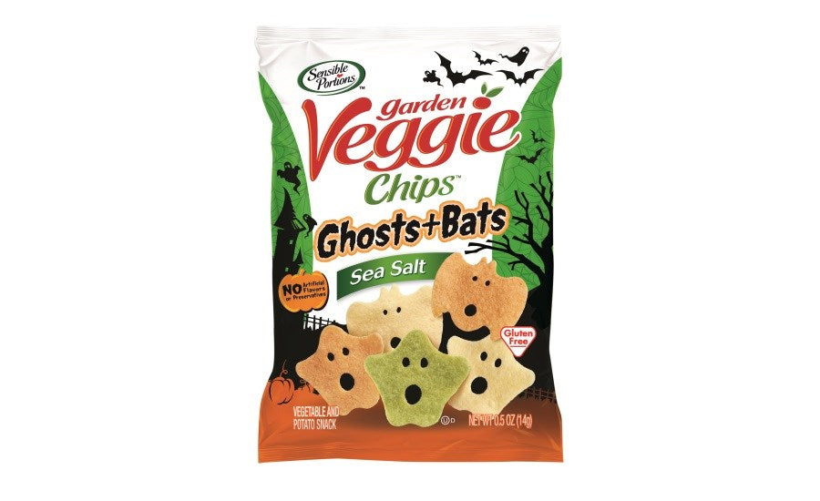 Sensible Portions Garden Veggie Chips Ghosts & Bats Chips 0.5oz/14g