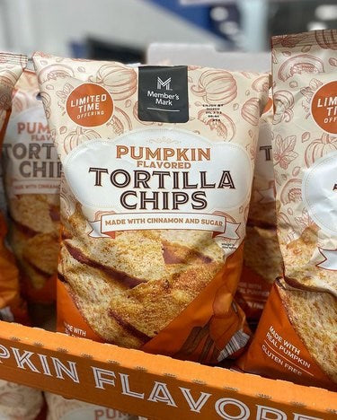 Members Mark Pumpkin Flavored Tortilla Chips 16oz/454g *LIMITED TIME*