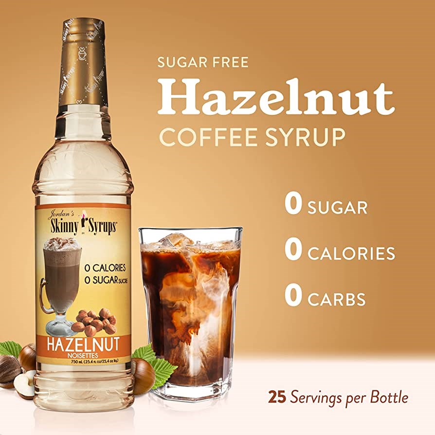 Jordans Skinny Syrups Hazelnut 25.4floz/750ml