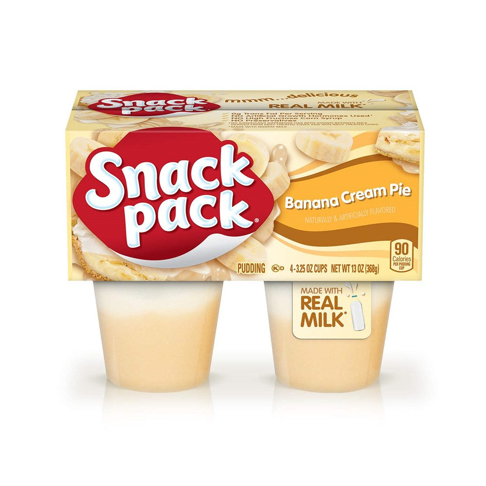 Snack Pack Banana Cream Pie 4pk 13oz/368g
