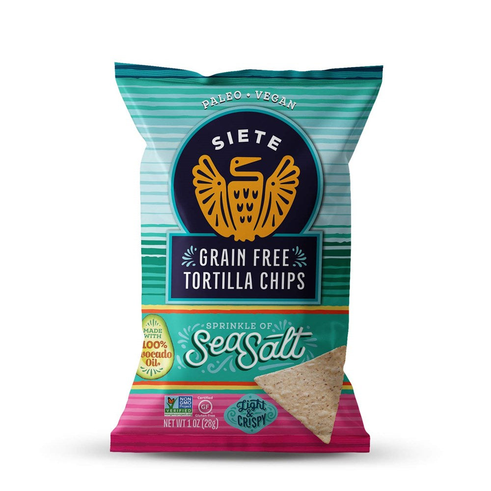 Siete Grain Free Tortilla Chips Sea Salt 1oz/28g