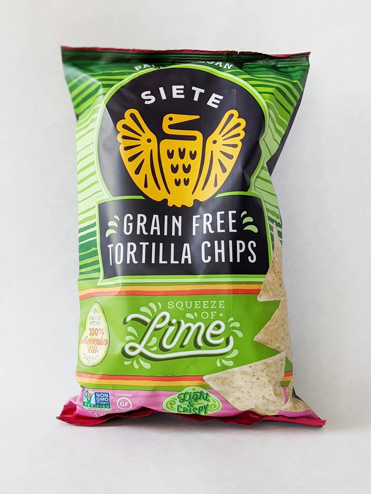 Siete Grain Free Tortilla Chips Squeeze of Lime 1oz/28g