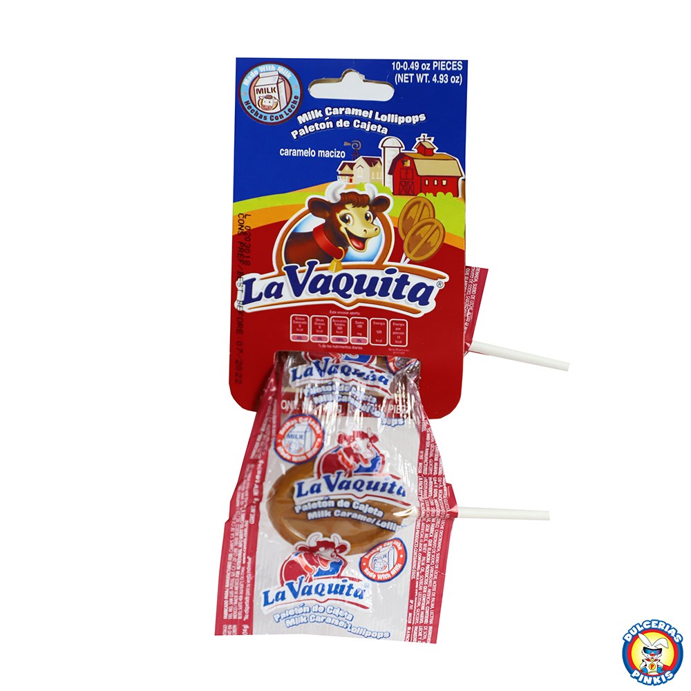 La Vaquita Milk Caramel Lollipops single