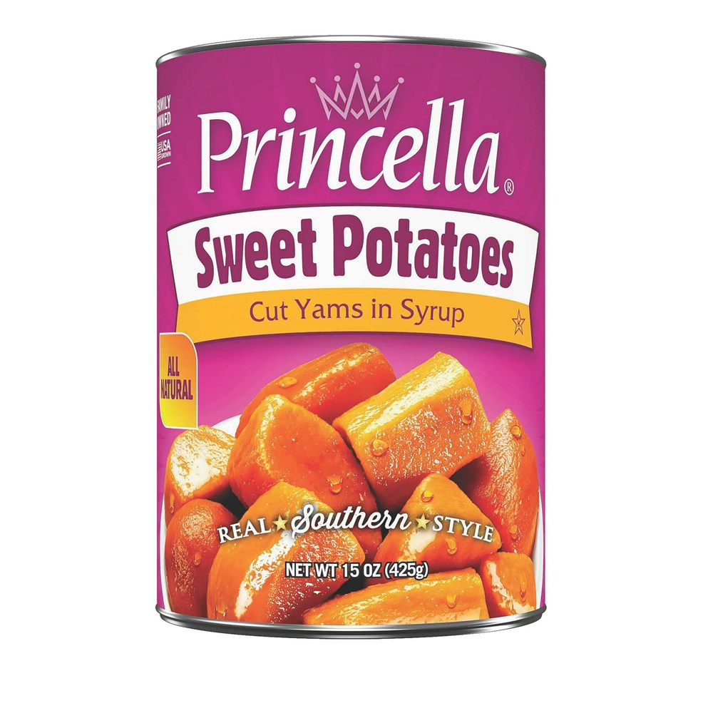 Princella Cut Sweet Potatoes Yams 15oz