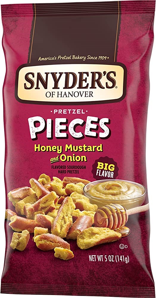 Snyders of Hanover Pretzel Pieces Mustard & Onion 5oz/141g