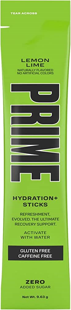 Prime Hydration+ Electrolyte Powder Mix Sticks Lemon Lime 9.63g