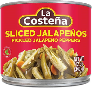 La Costena Pickled Jalapeno Peppers Sliced 12oz/340g