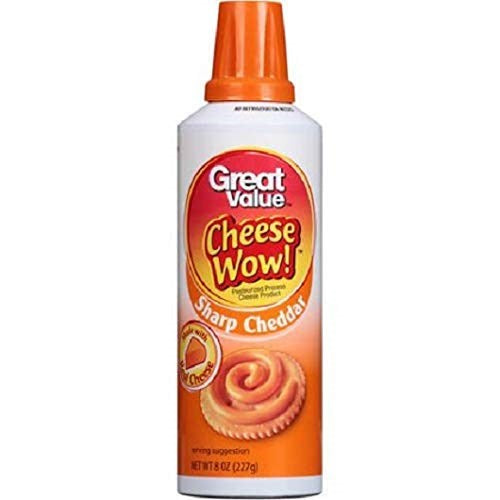 Great Value Cheese Wow! Spray Cheese Sharp 8oz/227g