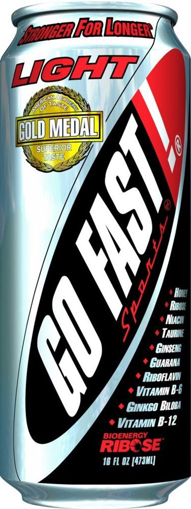 Go Fast Energy Light Formula Supplement Drink can 16floz/473ml