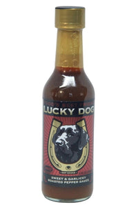 Lucky Dog Red Label Sweet & Garlicky Roasted Pepper Sauce 5floz/148ml