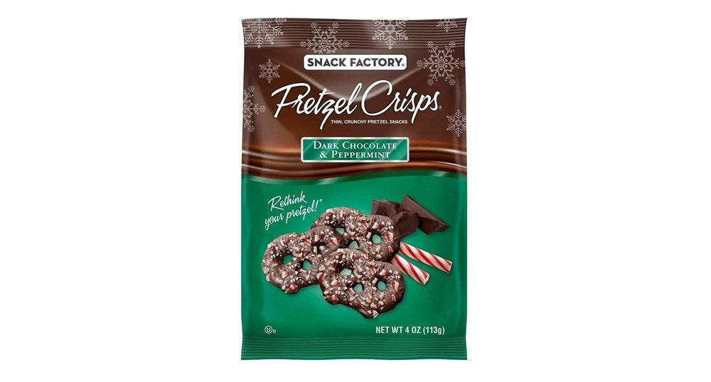 Pretzel Crisps Dark Chocolate & Peppermint 4oz/113g