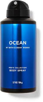 B&BW Mens Collection Body Spray Ocean by Bath & Body Works 3.7oz/104g