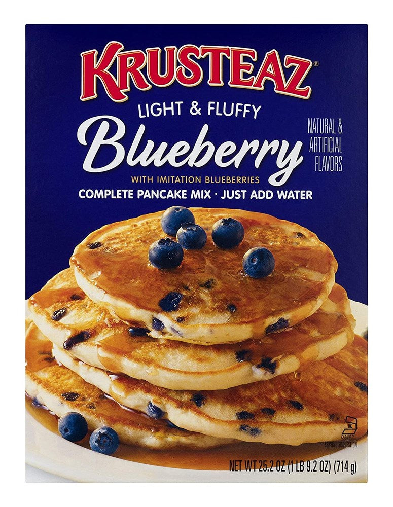 Krusteaz Pancake Mix Complete Blueberry 25.2oz/714g