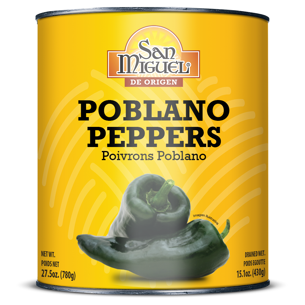 San Miguel Poblano Peppers 27.5oz/780g