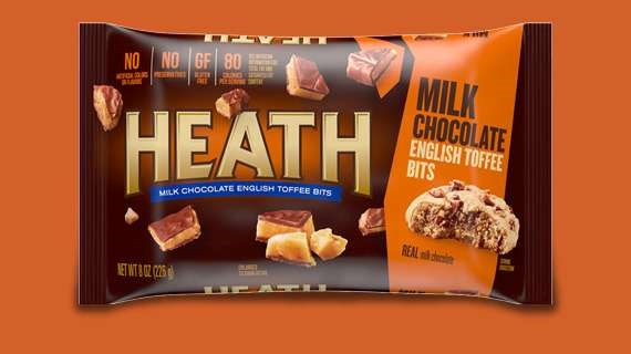 Heath Milk Chocolate English Toffee Bits Morsels US2U Johnsonville